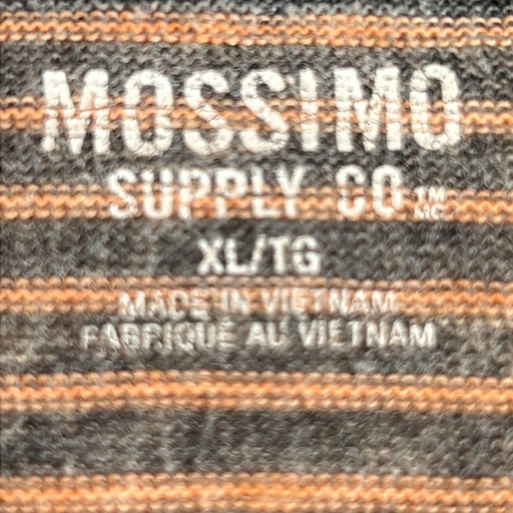 ⭐️ Mossimo Supply Co striped long sleeve pullover shirt scoop neck women XL - Picture 5 of 16